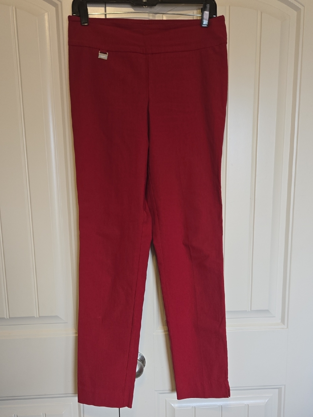 Red Slim Stretch Pants